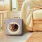 Pet Adobe Indoor Cat Pet Bed Cave, Enclosed Cavern with Removable Cushion Pad for Cats/Small Animals, Gray 323530ZYA - alternate 1